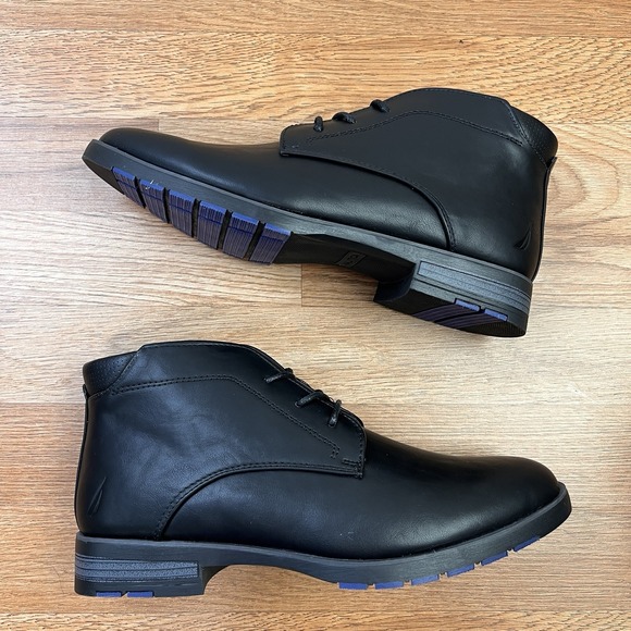 Nautica Largo Chukka Boots Men\'s‎ Size 8 Black NEW main image 9
